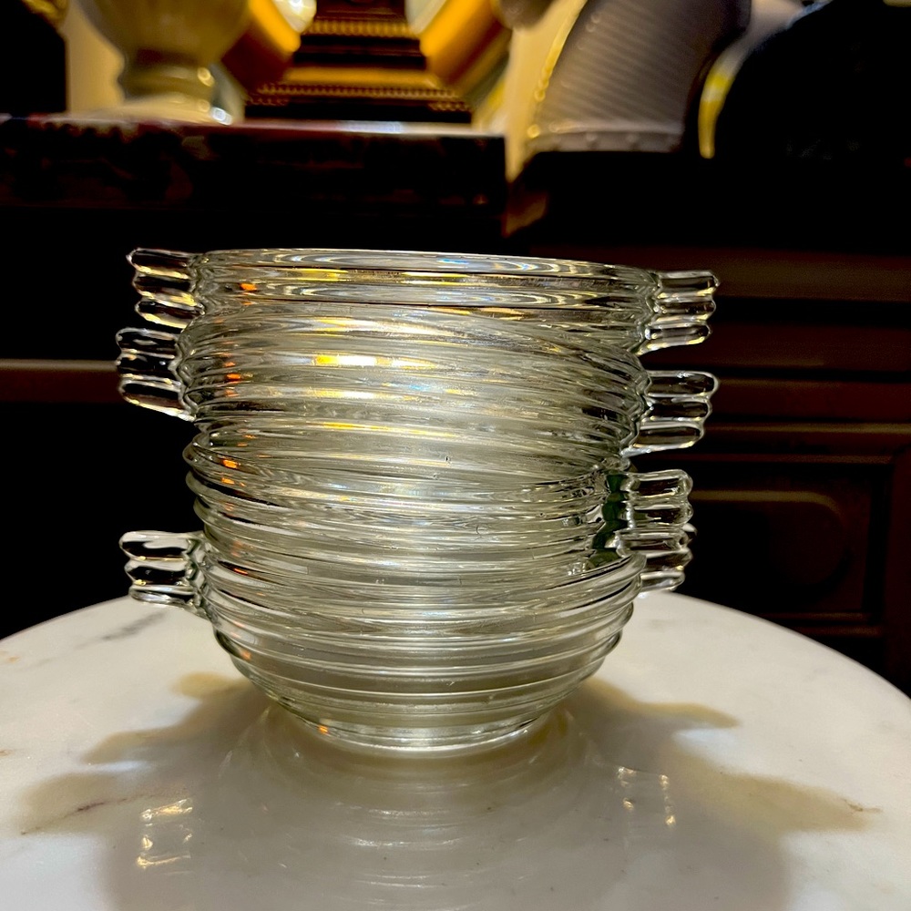 Anchor Hocking tab wing handled Manhattan Berry/Dessert Bowls